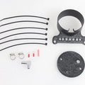 Single Gauge Mount Bracket Black for Harley-Davidson