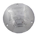 Iron Cross Type Derby Cover Chrome for Harley-Davidson