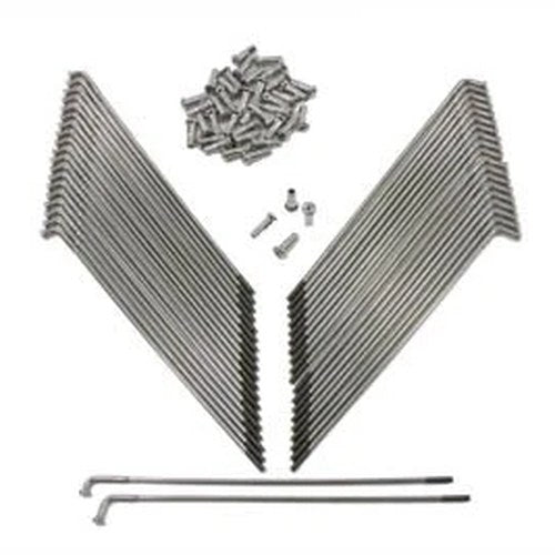 Stainless Steel 21 inch Spoke Set Buchanan for Harley-Davidson