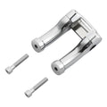 Chrome 4" Riser 1" Handlebar Top Clamp Fit For Harley Softail Street Bob Fxbrs