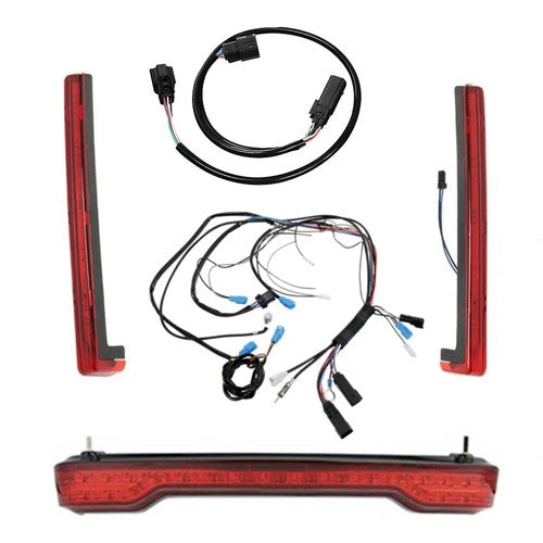 Brake Tail Lights Side Marker Wiring Harness Fit For Harley Touring 14-2025