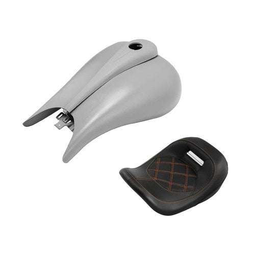Driver Solo Seat Stretch Fuel Gas Tank Fit For Harley Touring Street Glide 08-24