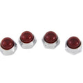 Red Rocker Arm Shaft End Caps for Harley-Davidson