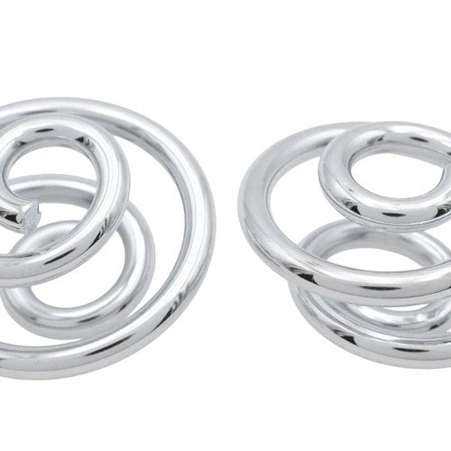 Chrome 1 inch Seat Spring Set for Harley-Davidson