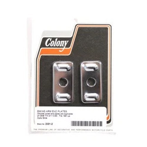 Chrome Swingarm End Plates for Harley-Davidson