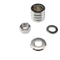 Front Axle Spacer Kit Groove Style Chrome for Harley-Davidson