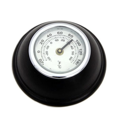 Small Black Shifter Knob with Temperature Gauge for Harley-Davidson