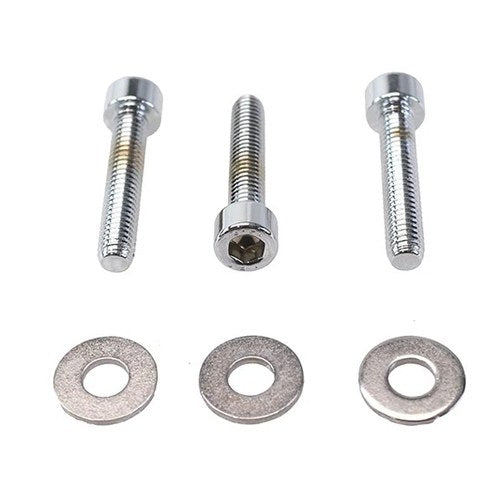 Sprocket Cover Mount Kit Polished fits Harley Davidson