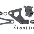 Chrome Rear 4 Piston Caliper and Bracket Kit for Harley-Davidson