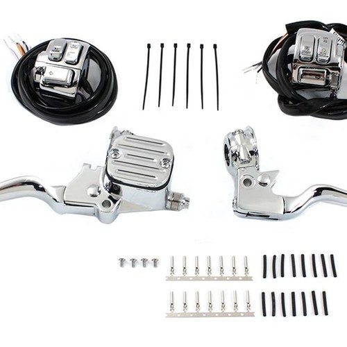 Chrome Handlebar Control Kit for Harley-Davidson