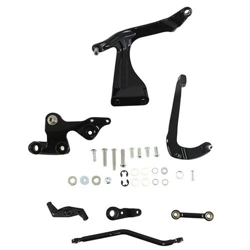 Aee Mid Control Set Gloss Black Brake Side for Harley-Davidson