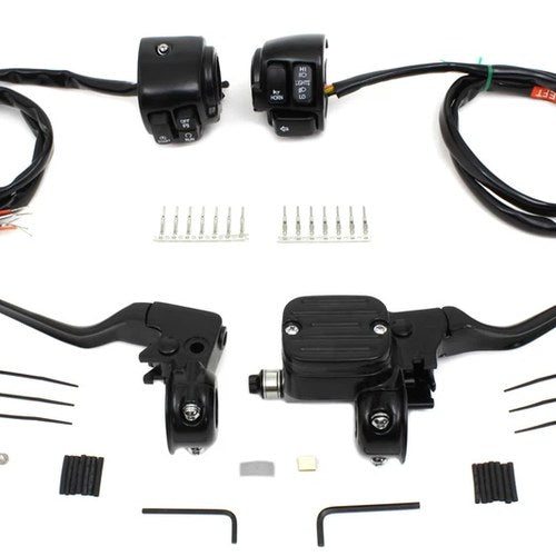 Handlebar Control Kit Black for Harley-Davidson