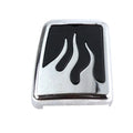Brake Pedal Pad with Flame Design for Harley-Davidson