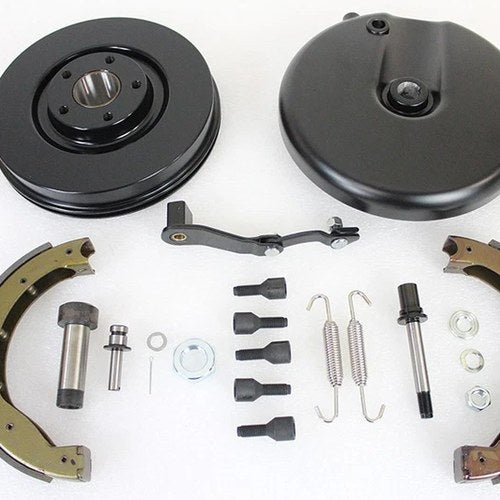 Front Brake Backing Plate Kit Black for Harley-Davidson