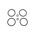 Gma O-Ring Seal Kit for Front Brake Caliper for Harley-Davidson