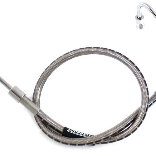Stainless Steel 22-1/2 inch Front Brake Hose for Harley-Davidson