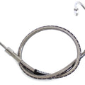 Stainless Steel 22-1/2 inch Front Brake Hose for Harley-Davidson