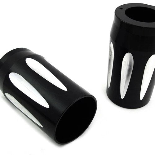 Black Fork Slider Cover Set for Harley-Davidson