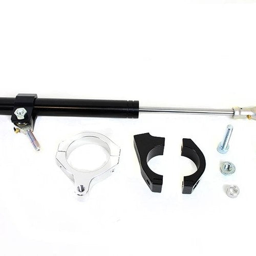 Black Fork Steering Damper Kit for Harley-Davidson