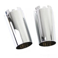Upper Fork Slider Cover Set Chrome for Harley-Davidson
