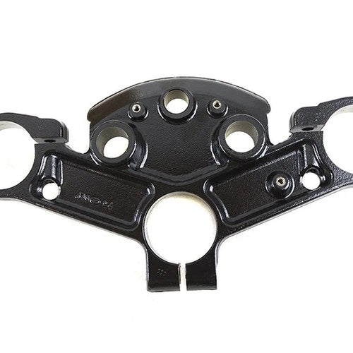 OE 49mm Flt Upper Triple Tree Black for Harley-Davidson