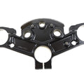 OE 49mm Flt Upper Triple Tree Black for Harley-Davidson