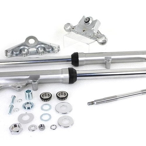 41mm Fork Assembly with Polished Sliders for Harley-Davidson