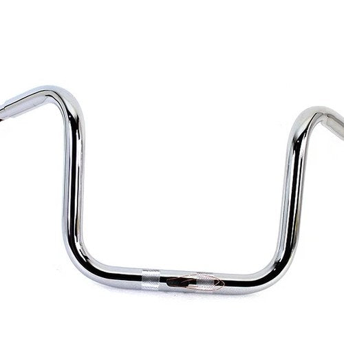 12 inch Fat Ape Handlebar with Indents Chrome for Harley-Davidson