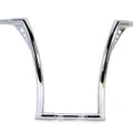 17 inch Chrome Z-Bar Handlebar with Indents for Harley-Davidson