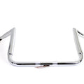 12 inch Chrome ChiZeled Z-Bar Handlebar without Indents for Harley-Davidson