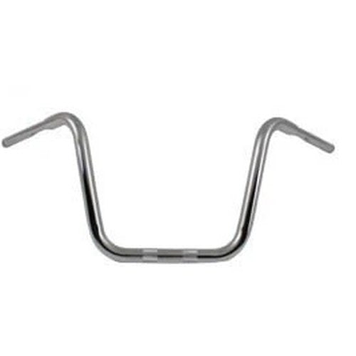 12-1/2 inch Rhino Ape Hanger Handlebar with Indents Chrome for Harley-Davidson