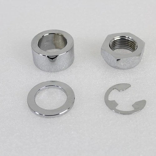 Rear Axle Spacer Set Smooth Style Chrome for Harley-Davidson