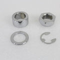 Rear Axle Spacer Set Smooth Style Chrome for Harley-Davidson
