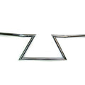 8 inch Z Handlebars Chrome without Indents for Harley-Davidson