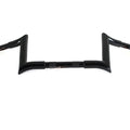8 inch Black Z-Bar Handlebar with Indents for Harley-Davidson