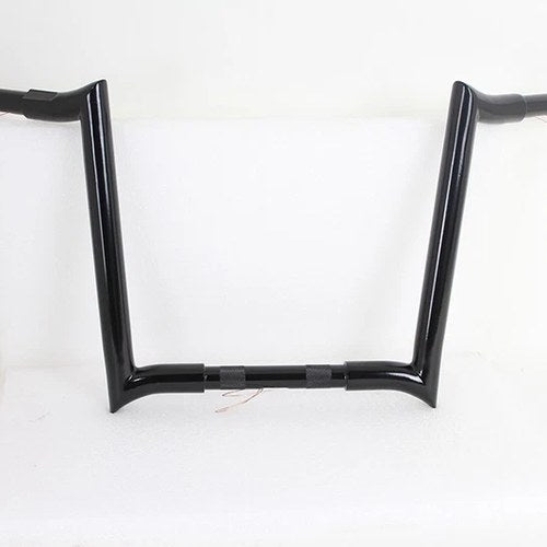 14 inch Black Z-Bar Handlebar with Indents for Harley-Davidson