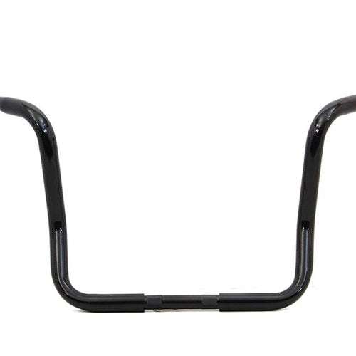14 inch Dresser Ape Hanger Handlebar with Indents Black for Harley-Davidson