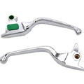 Chrome Smooth Wide Hand Lever Set for Harley-Davidson