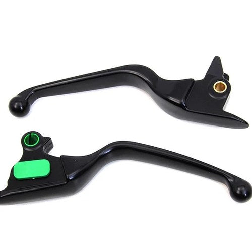 Matte Black Smooth Wide Hand Lever Set for Harley-Davidson