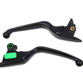 Matte Black Smooth Wide Hand Lever Set for Harley-Davidson