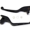 Matte Black 3-Slot Wide Hand Lever Set for Harley-Davidson