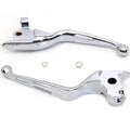 Chrome 3-Slot Wide Hand Lever Set for Harley-Davidson