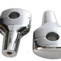 3-1/2 inch Short Riser Set Chrome for Harley-Davidson