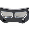 Cutout Design Riser Top Clamp Black for Harley-Davidson