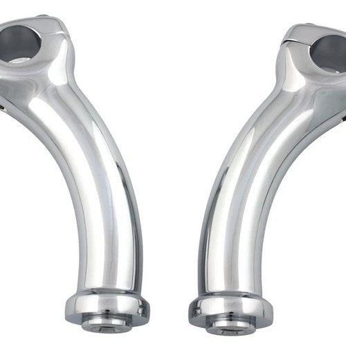 5-3/4 inch Fatty Pullback Riser Kit Chrome for Harley-Davidson
