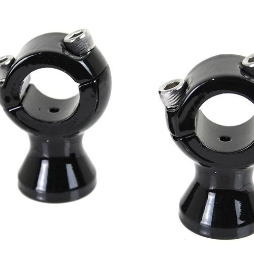 Black 1 inch X 1-3/4 inch Riser Set for Harley-Davidson
