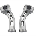 Chrome 5-1/2 inch Slotted Billet Riser Kit for Harley-Davidson