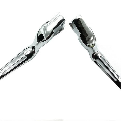 Chrome Slotted Hand Lever Set for Harley-Davidson