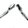 Chrome Slotted Hand Lever Set for Harley-Davidson