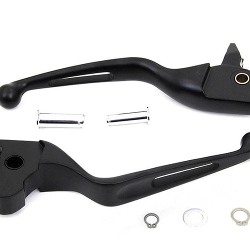 Black Vortex Hand Lever Set for Harley-Davidson